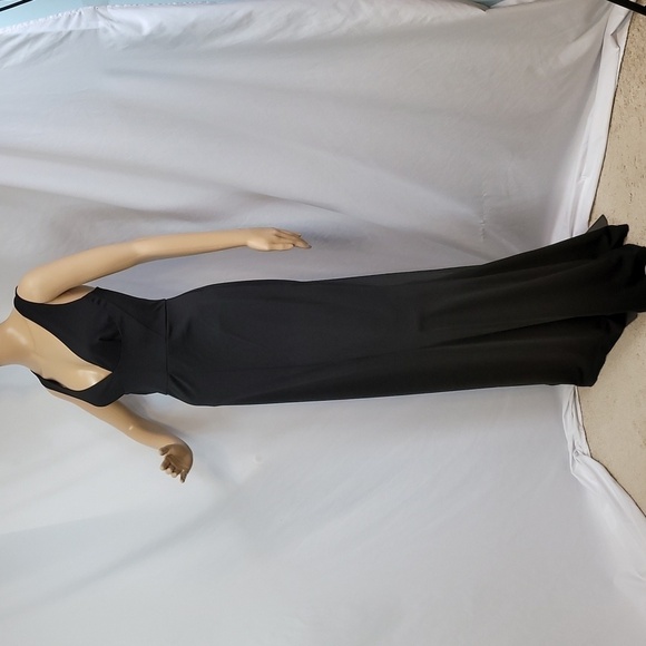 ABS Collection Plunging Neckline Jersey Shape Evening Gown - Picture 11 of 17